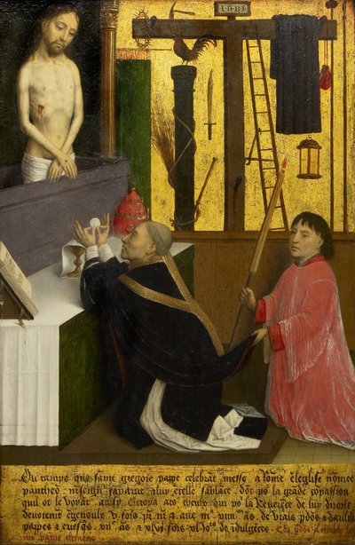 The Mass of St. Gregory by Simon Marmion